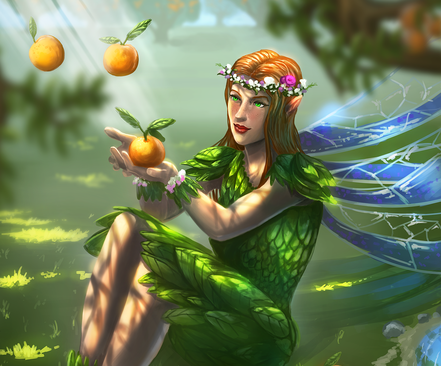 The Magic of Water Fairy with Oranges found by Highway.
