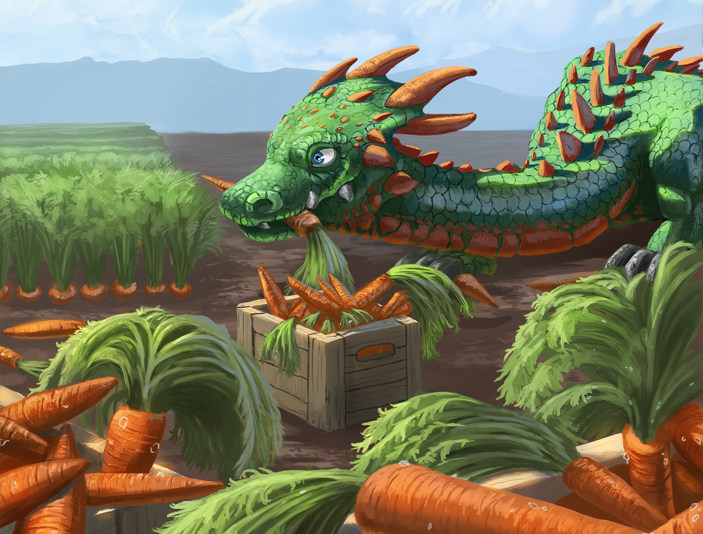 Dragon With Carrots